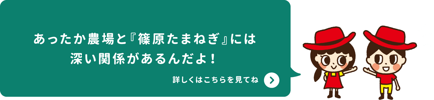 あったか農場と『篠原たまねぎ』には深い関係があるんだよ！